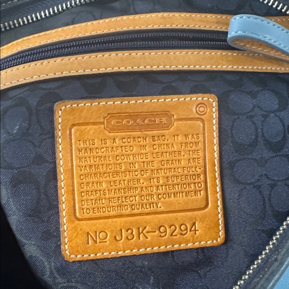 Coach Blue Hobo Shoulder Bag - Picture 7 of 7